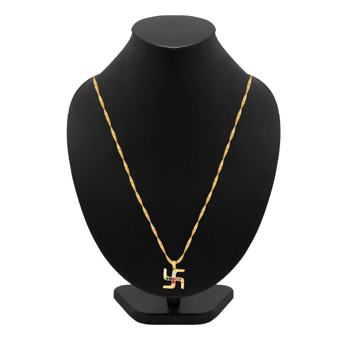 Navratan Swastik Pendant - Image 7