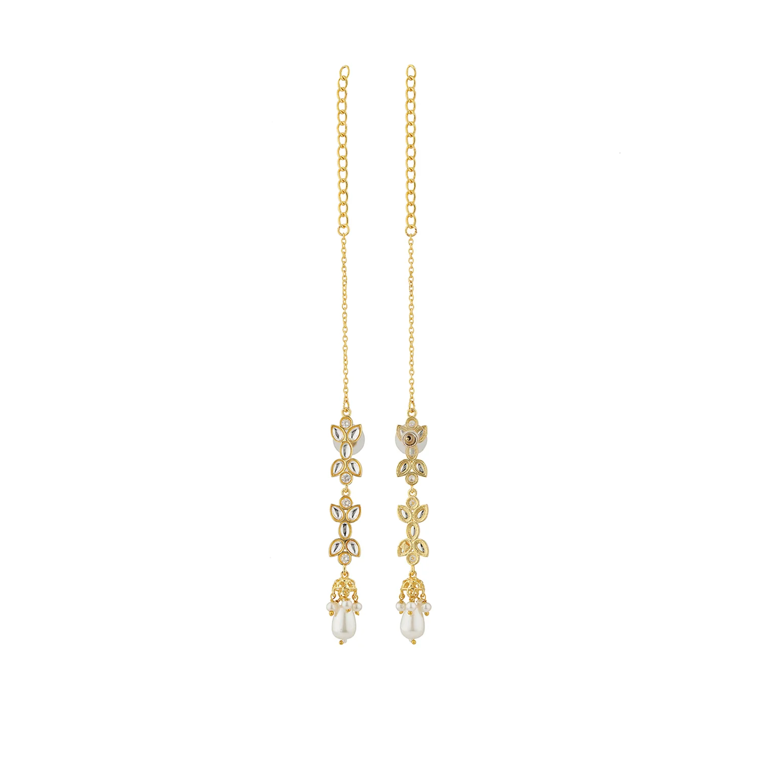 Navratan Eternal Orbit Collar Necklace Set - Image 5