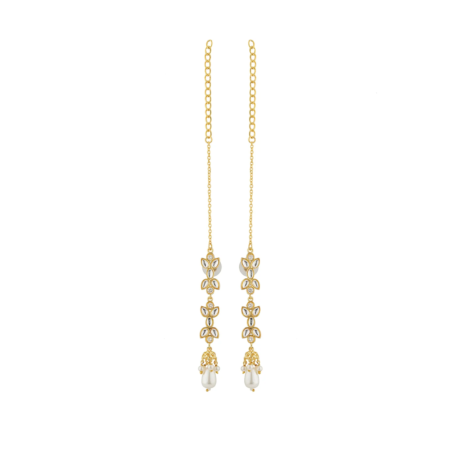 Navratan Eternal Orbit Collar Necklace Set - Image 6