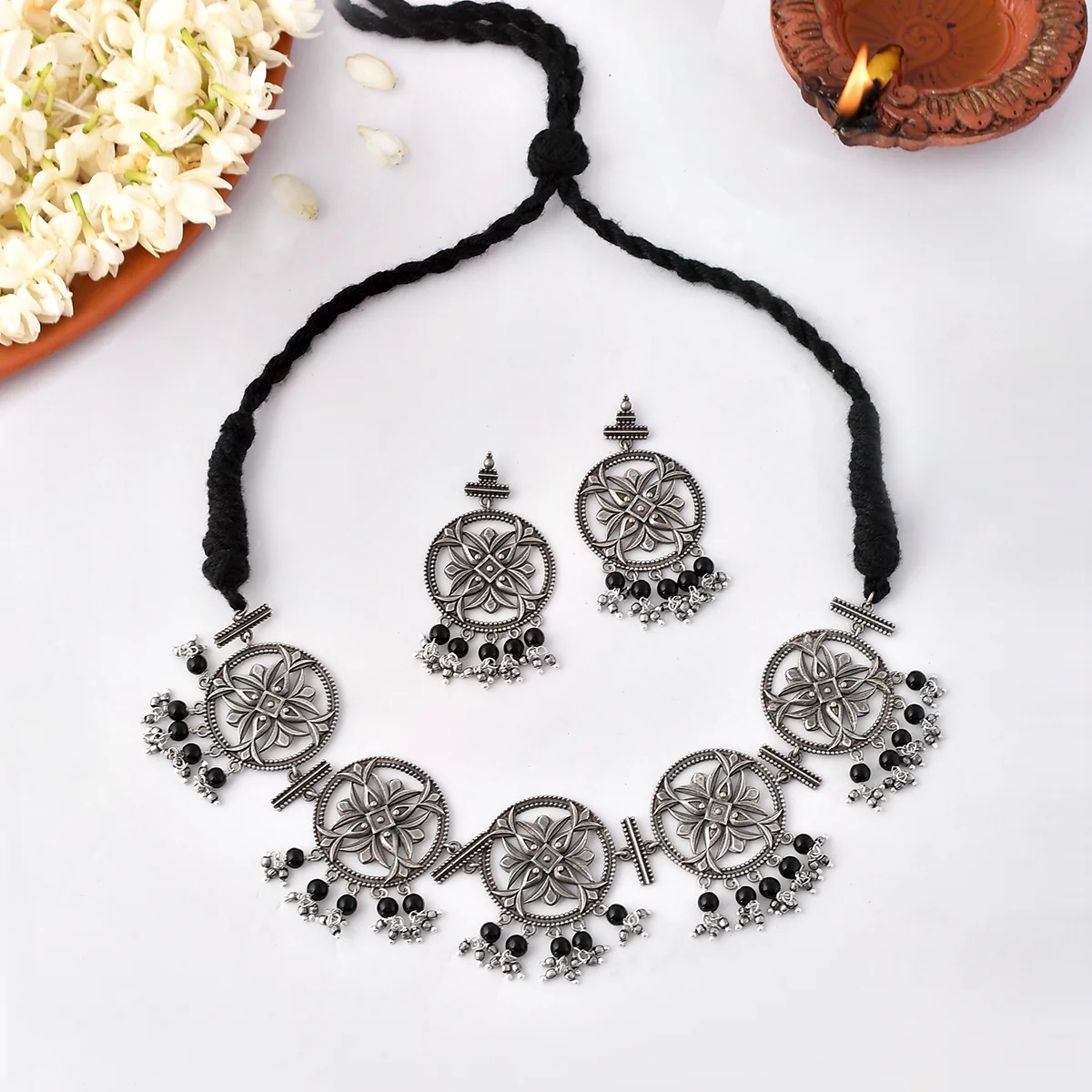 Nrityotsava Gauri Choker Necklace Set - Image 2
