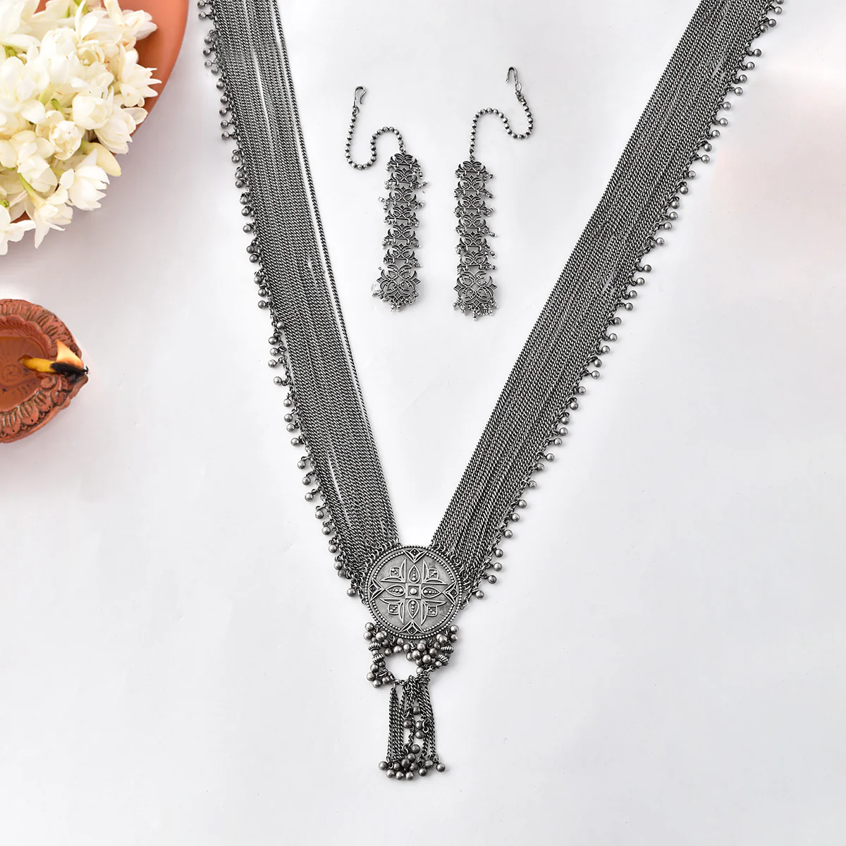 Nrityotsava Tanvi Long Necklace Set - Image 2