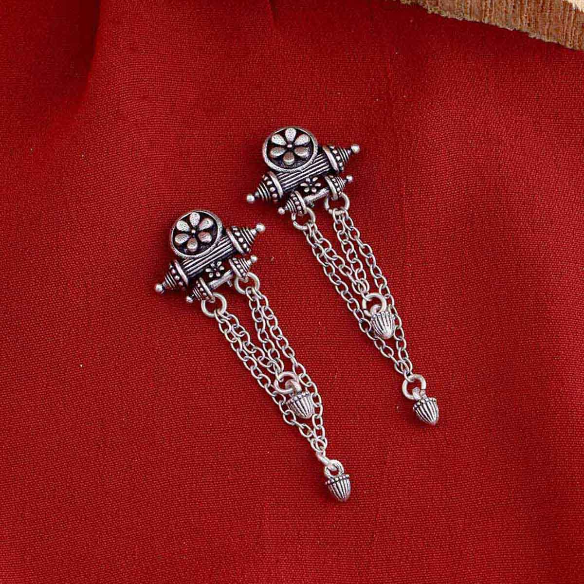 Nayantara Asymmetrical Tassels Drop Earrings