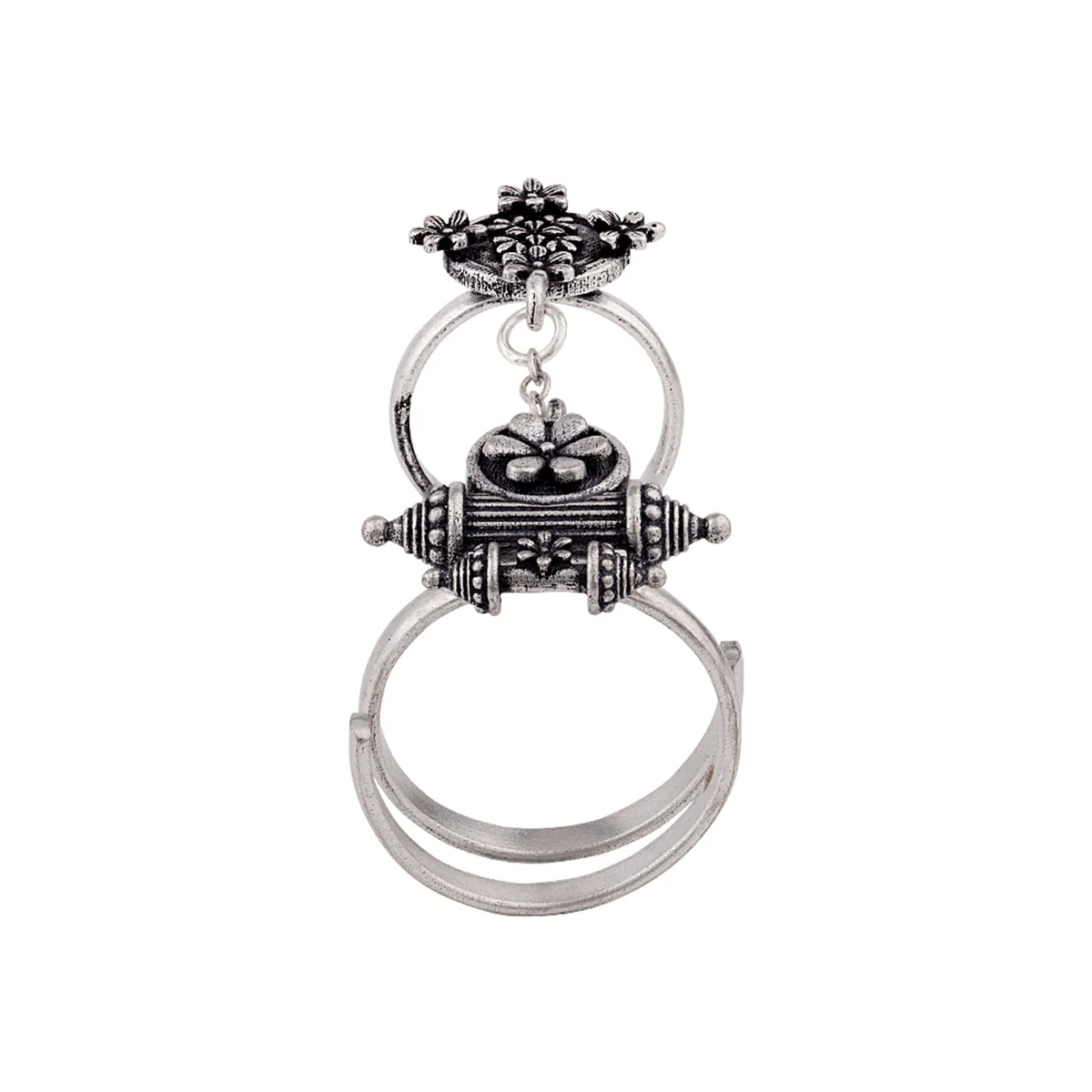 Nayantara Dual-Finger Statement Ring - Image 3