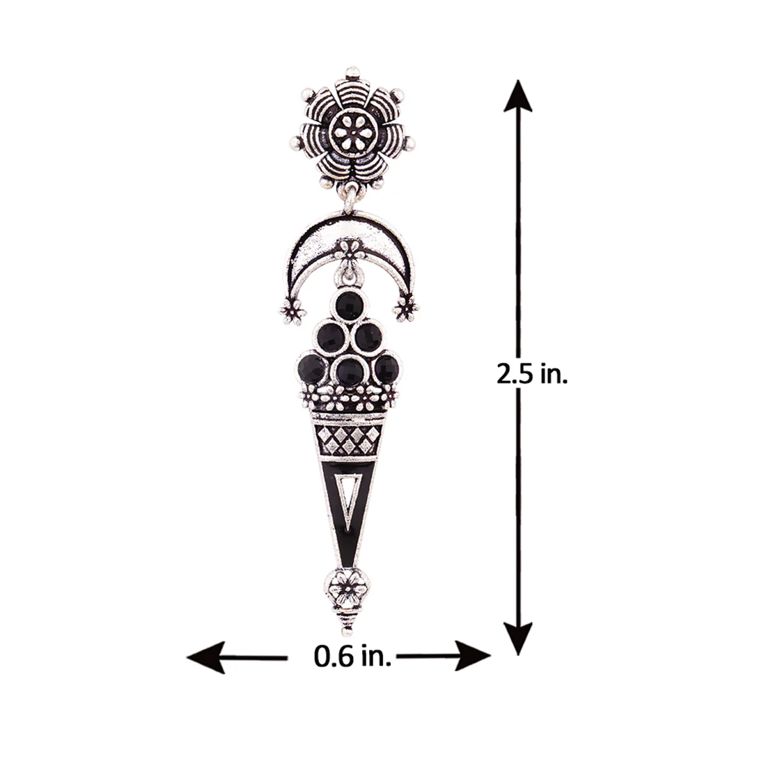 Nayantara Floral Motifs Drop Earrings - Image 5
