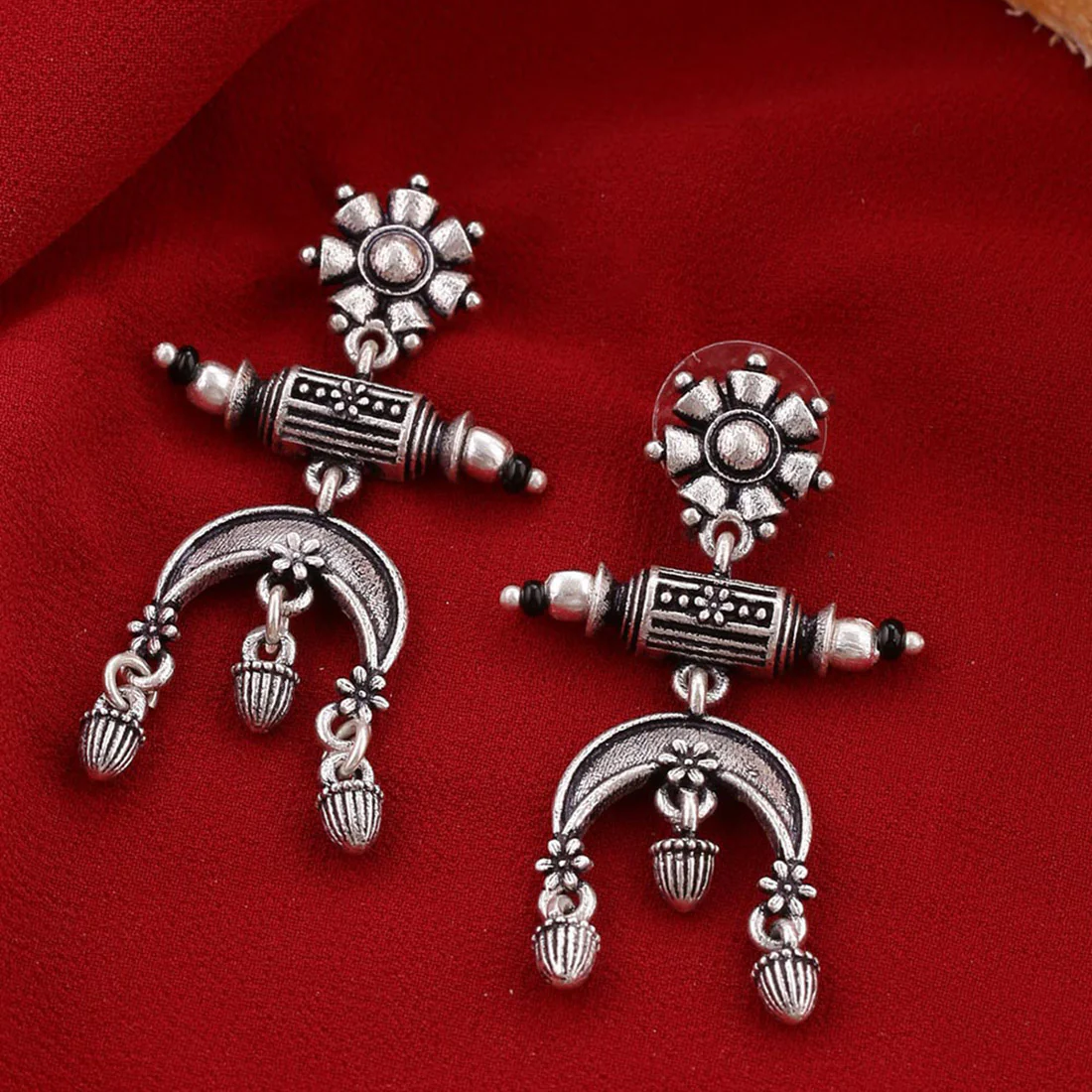 Nayantara Floral Motifs Drop Earrings