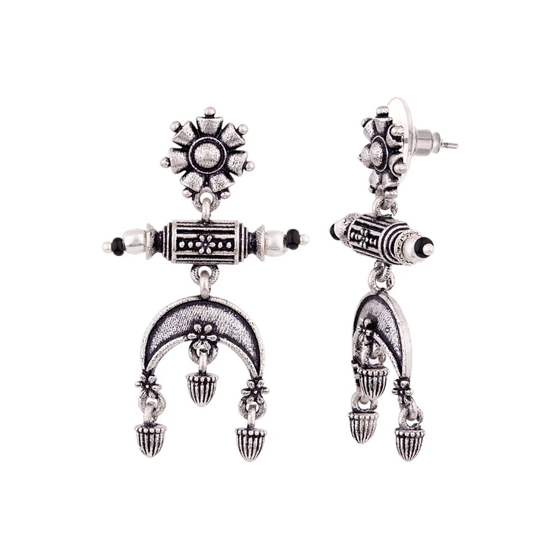 Nayantara Floral Motifs Drop Earrings - Image 4
