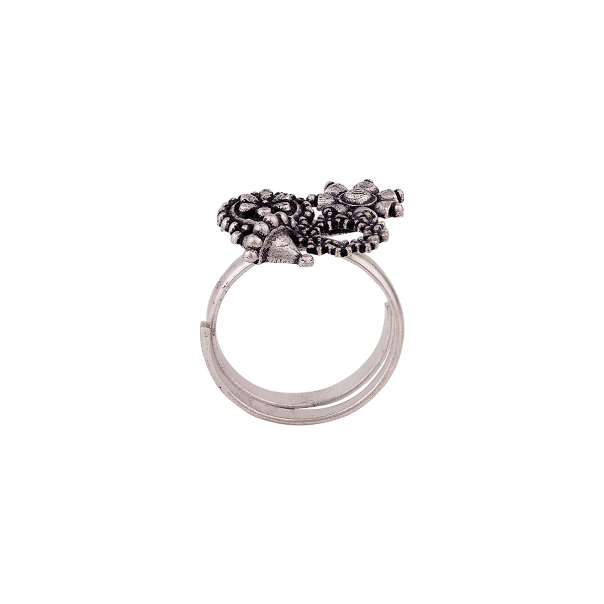 Nayantara Floral Motifs Statement Ring - Image 4