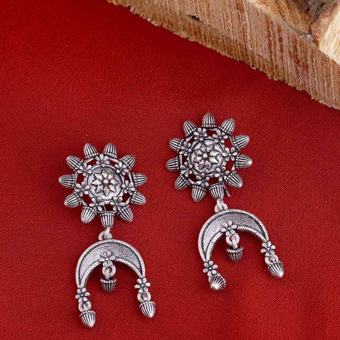 Nayantara Large Floral Motifs Earrings