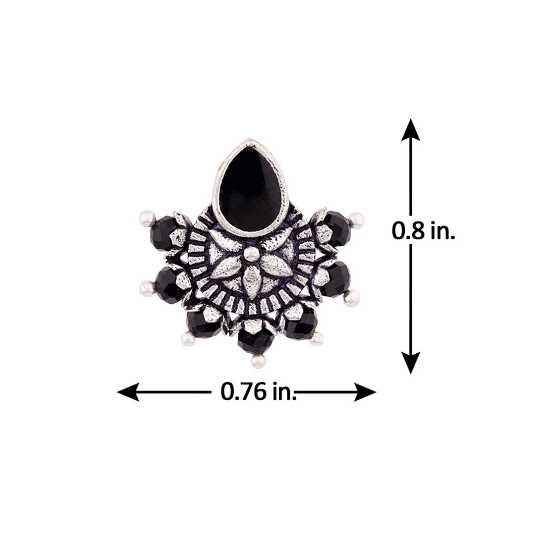 Nayantara Petals Motif Stud Earrings - Image 5