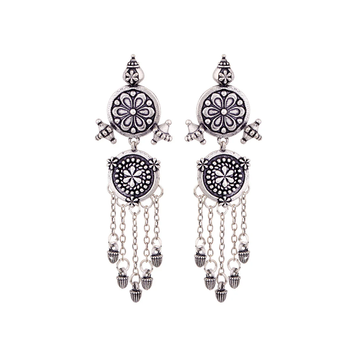 Nayantara Tassels Drop Earrings - Image 3