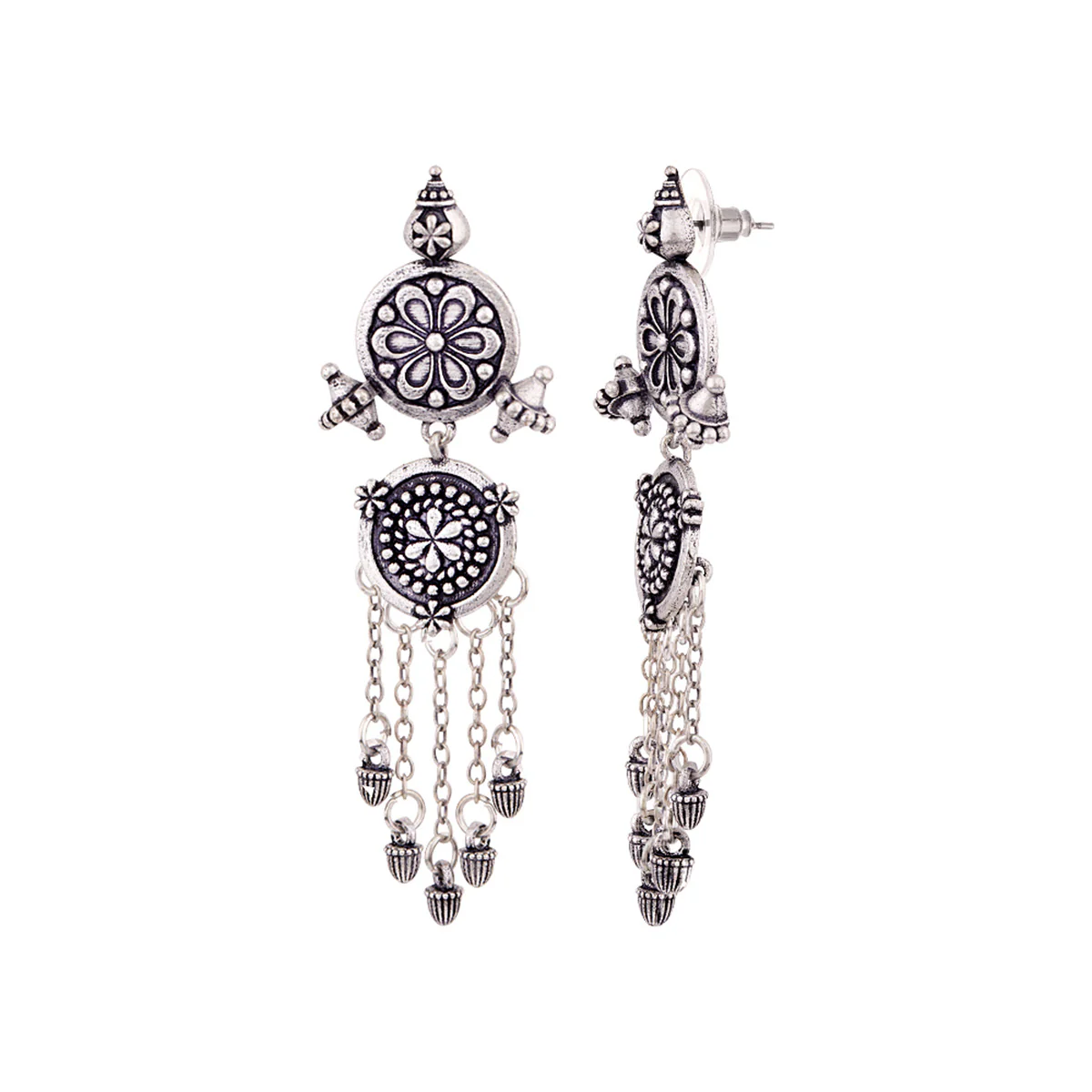 Nayantara Tassels Drop Earrings - Image 4