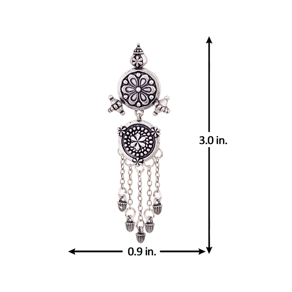 Nayantara Tassels Drop Earrings - Image 5