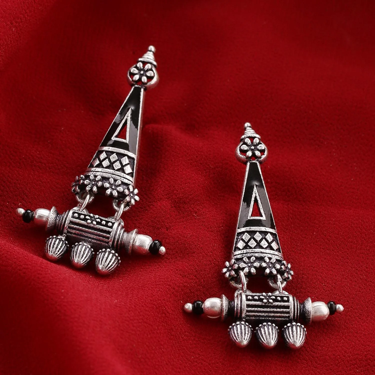 Nayantara Triangle Drop Earrings