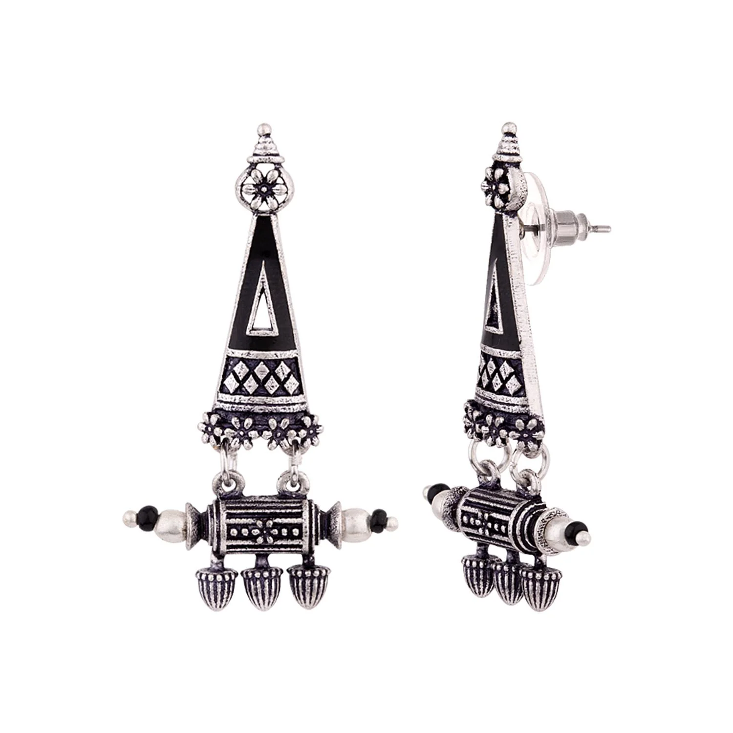 Nayantara Triangle Drop Earrings - Image 4