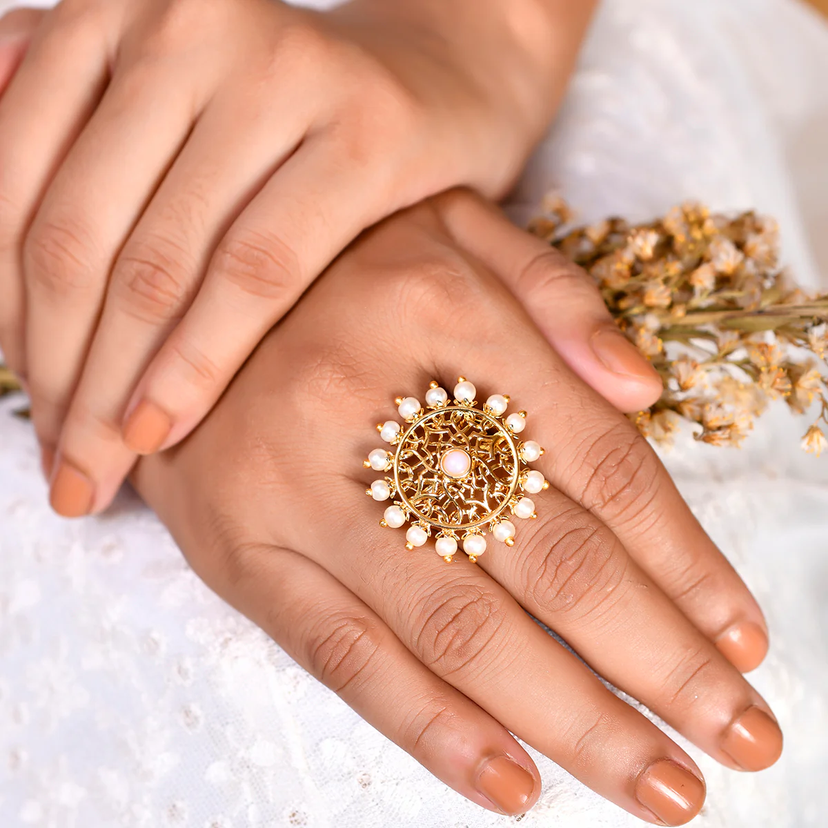 Nazakat Mehboob Statement Ring - Image 2