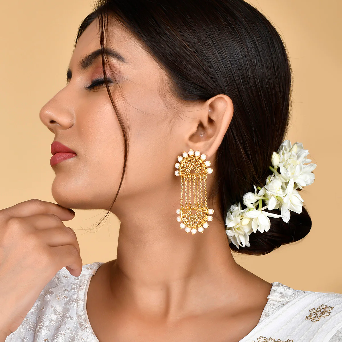 Nazakat Raqs Long Earrings - Image 2