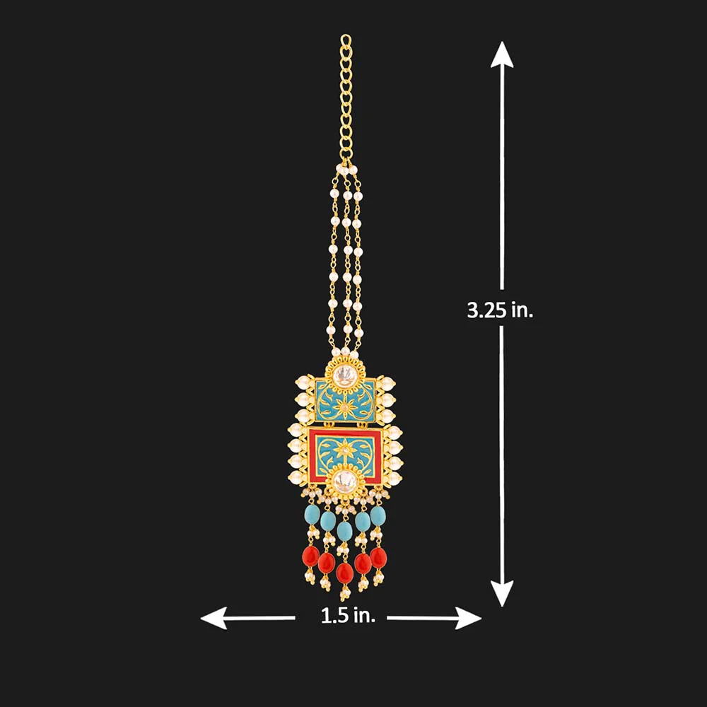 Neeladri Gems Adorned Drop Earrings - Image 5
