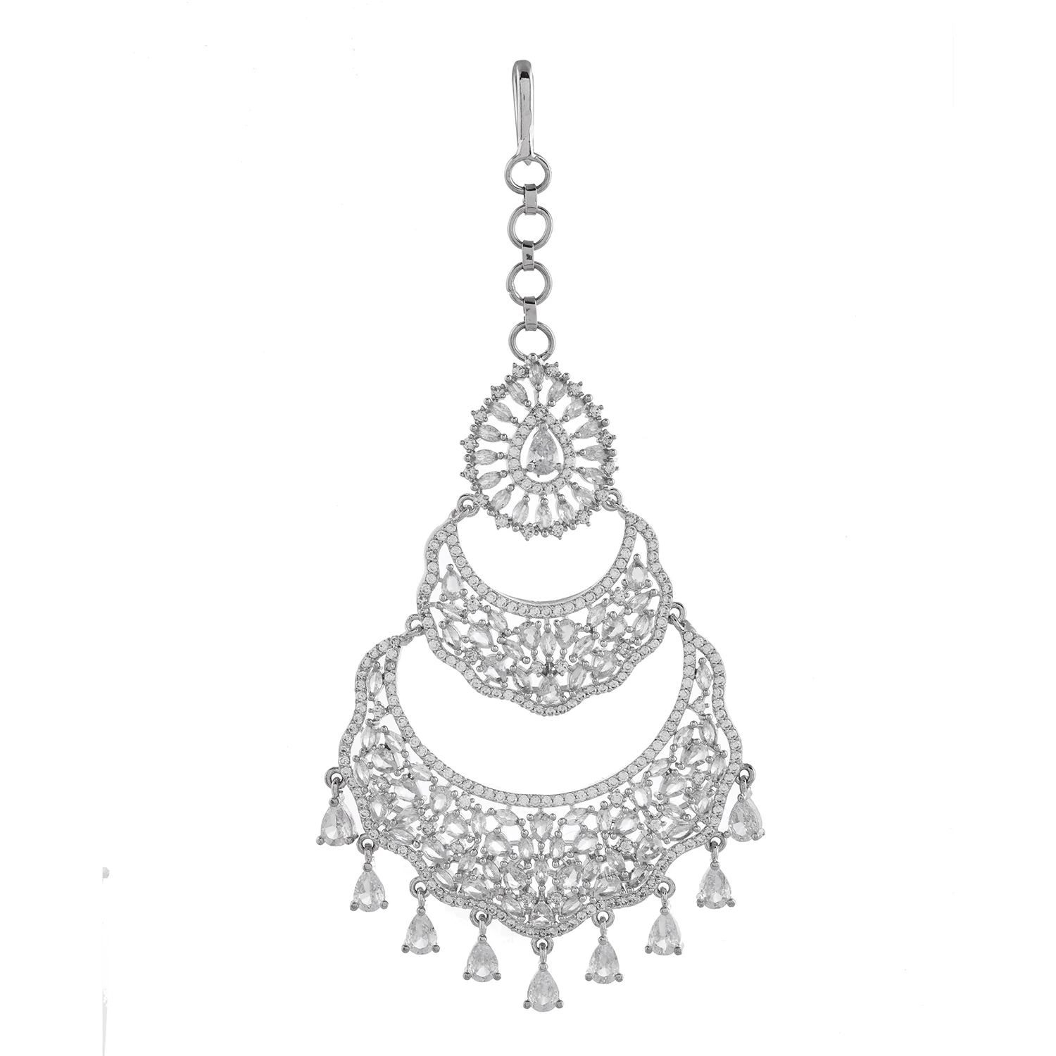 Noor-E-Nazakat American Diamond Paasa Maangtikka - Image 3