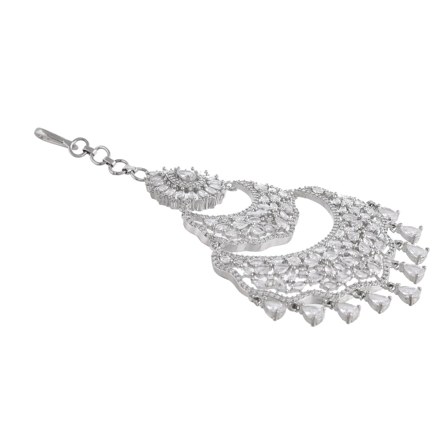 Noor-E-Nazakat American Diamond Paasa Maangtikka - Image 4