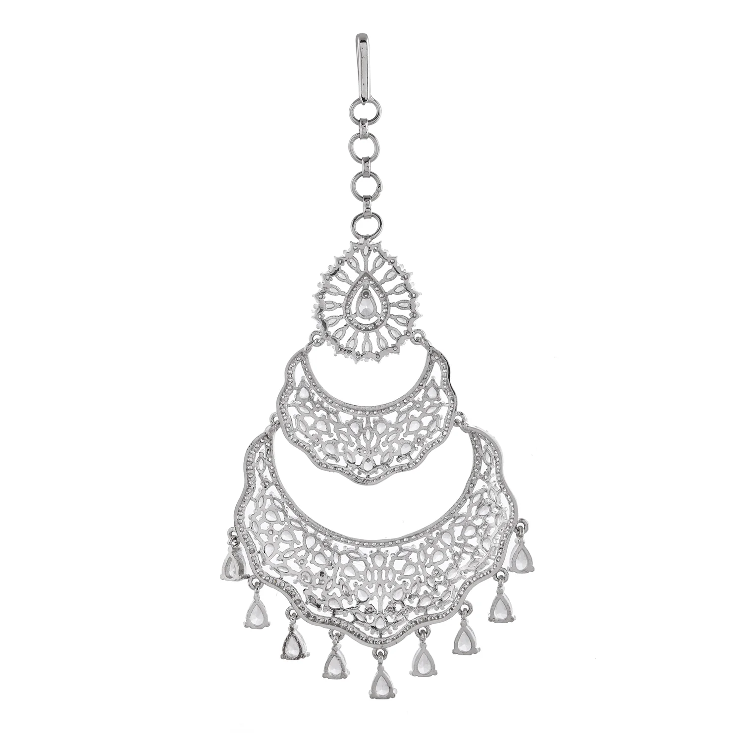 Noor-E-Nazakat American Diamond Paasa Maangtikka - Image 5