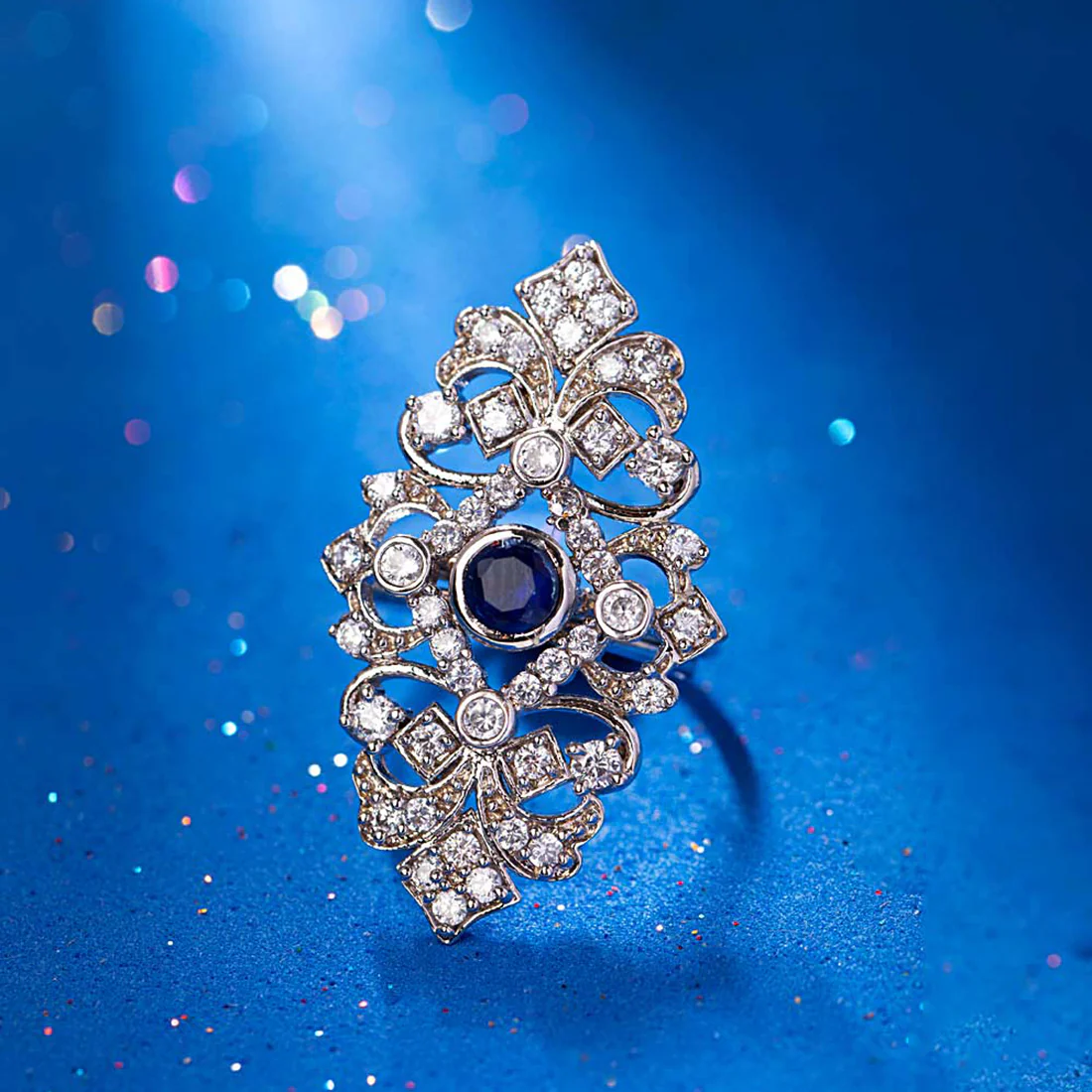 NY Collection Filigree Silver Plated Ring