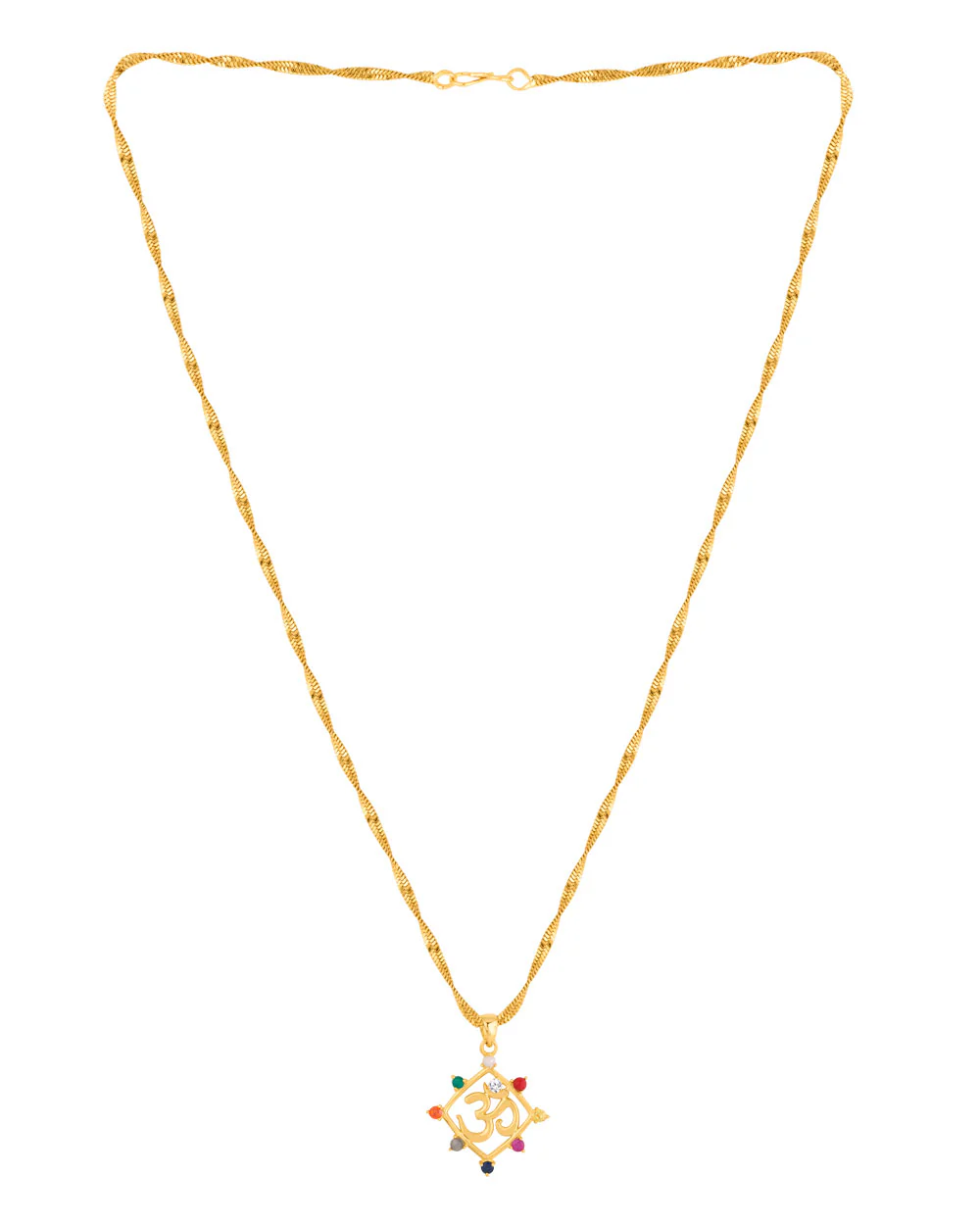 OM Navratan Pendant - Image 3