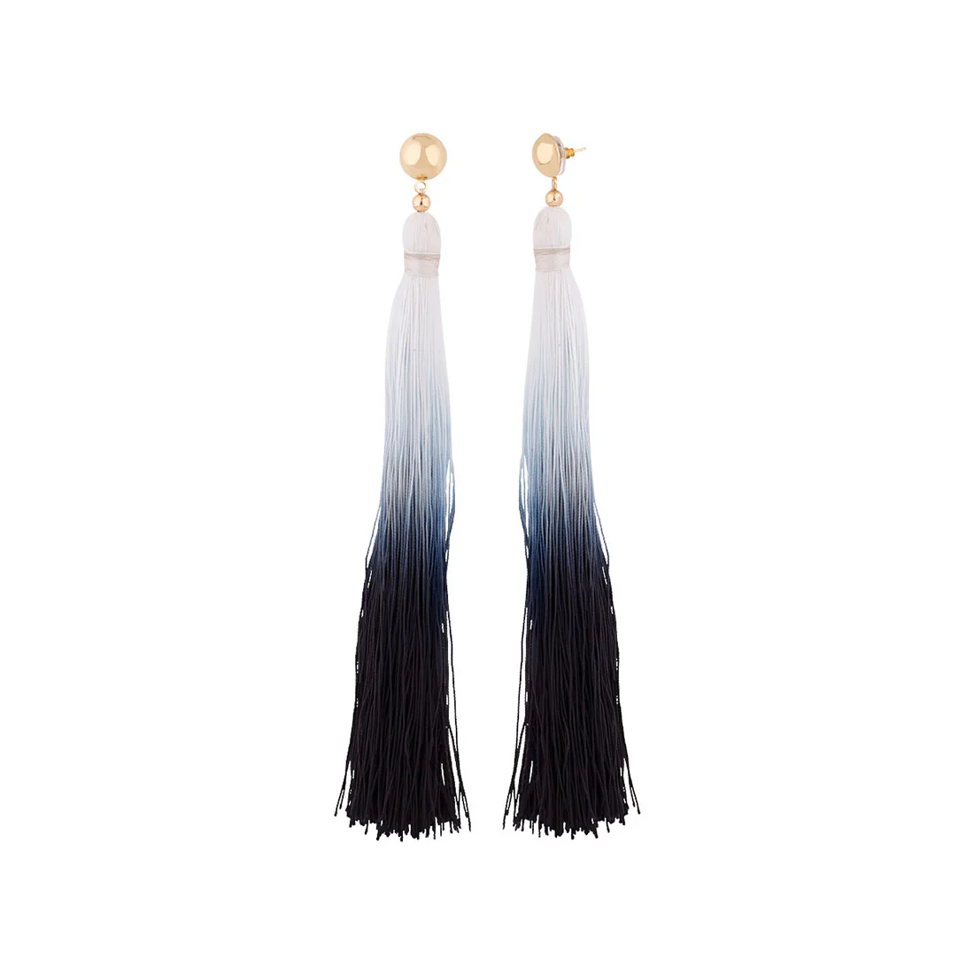 Ombre Tassel Designer Inspired Earrings - Image 4