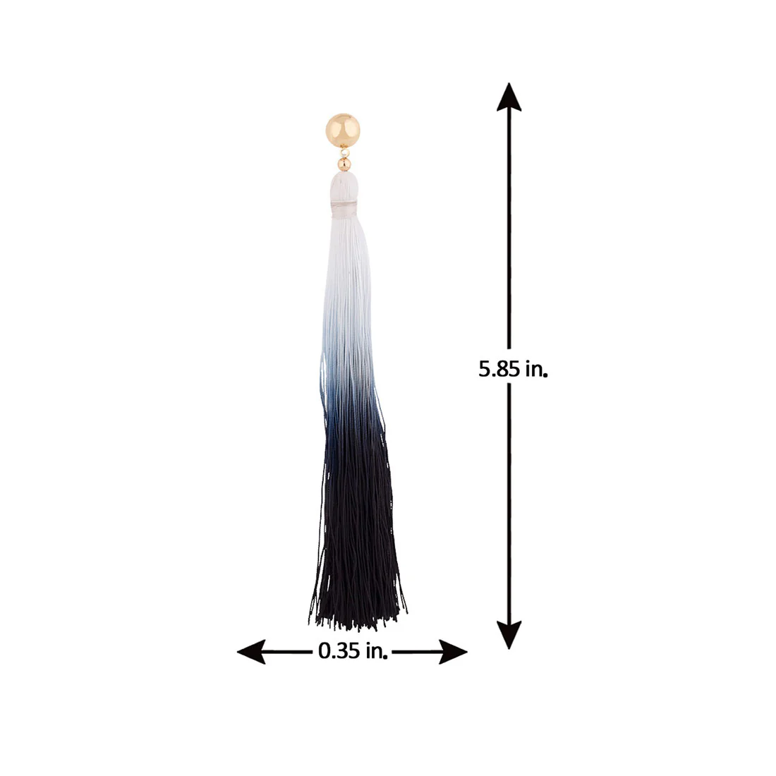Ombre Tassel Designer Inspired Earrings - Image 5