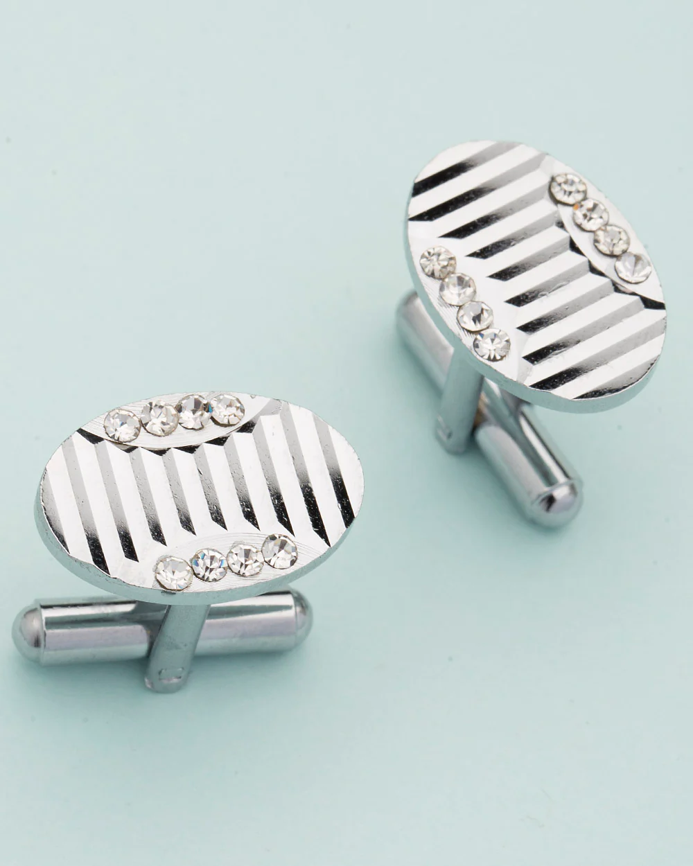 Oval Detailing Cufflinks For Men