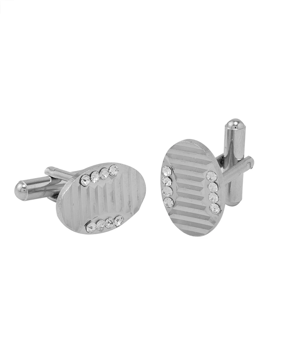 Oval Detailing Cufflinks For Men - Image 2