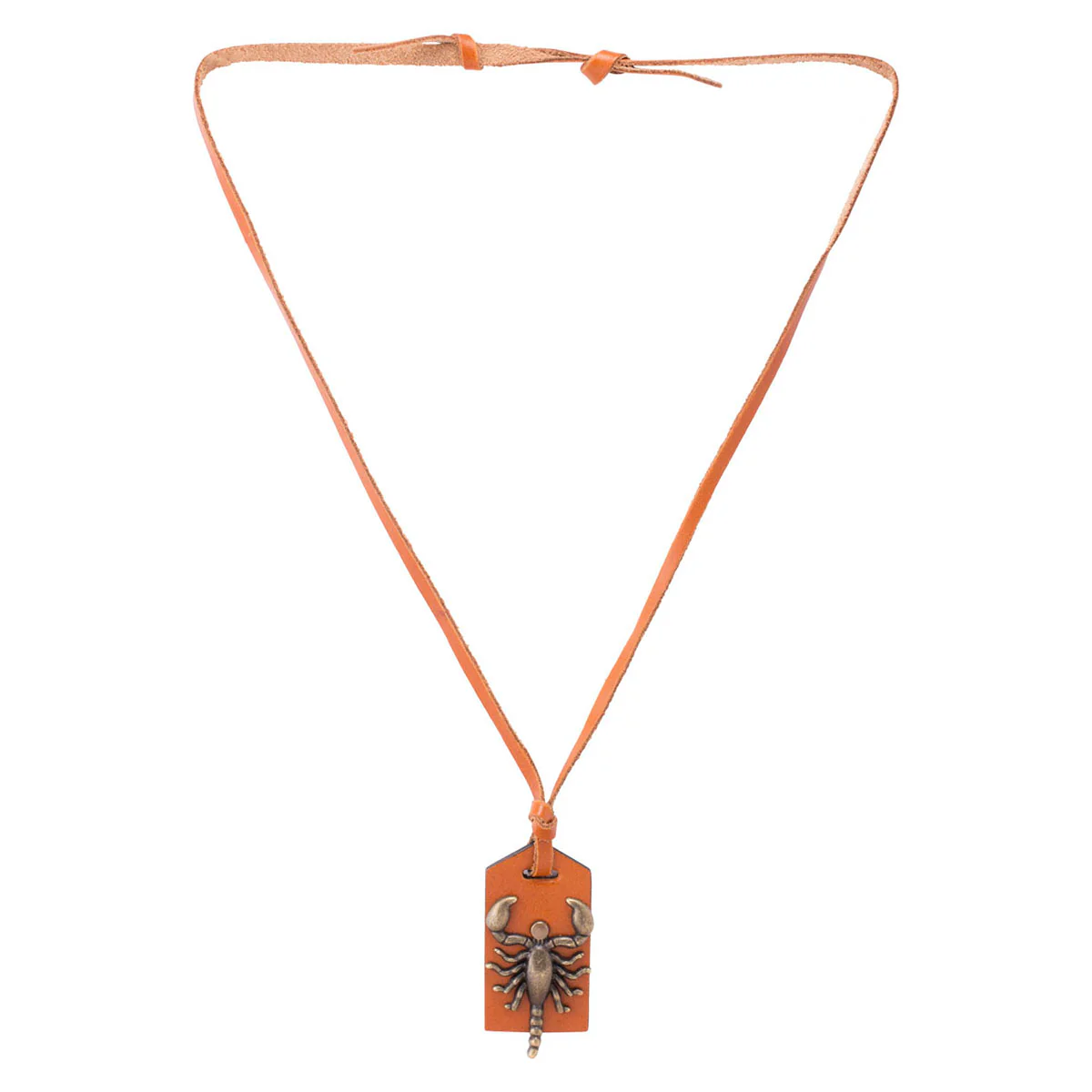 Oxidized Scorpion Pendant With Leather Chain For Men - Image 6