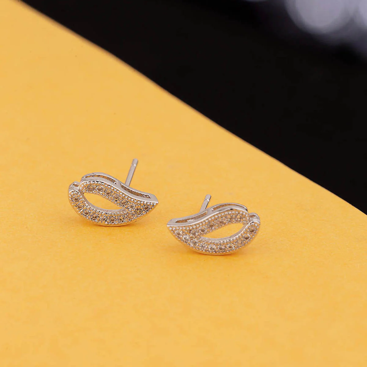 Paisley Gems Adorned Earrings