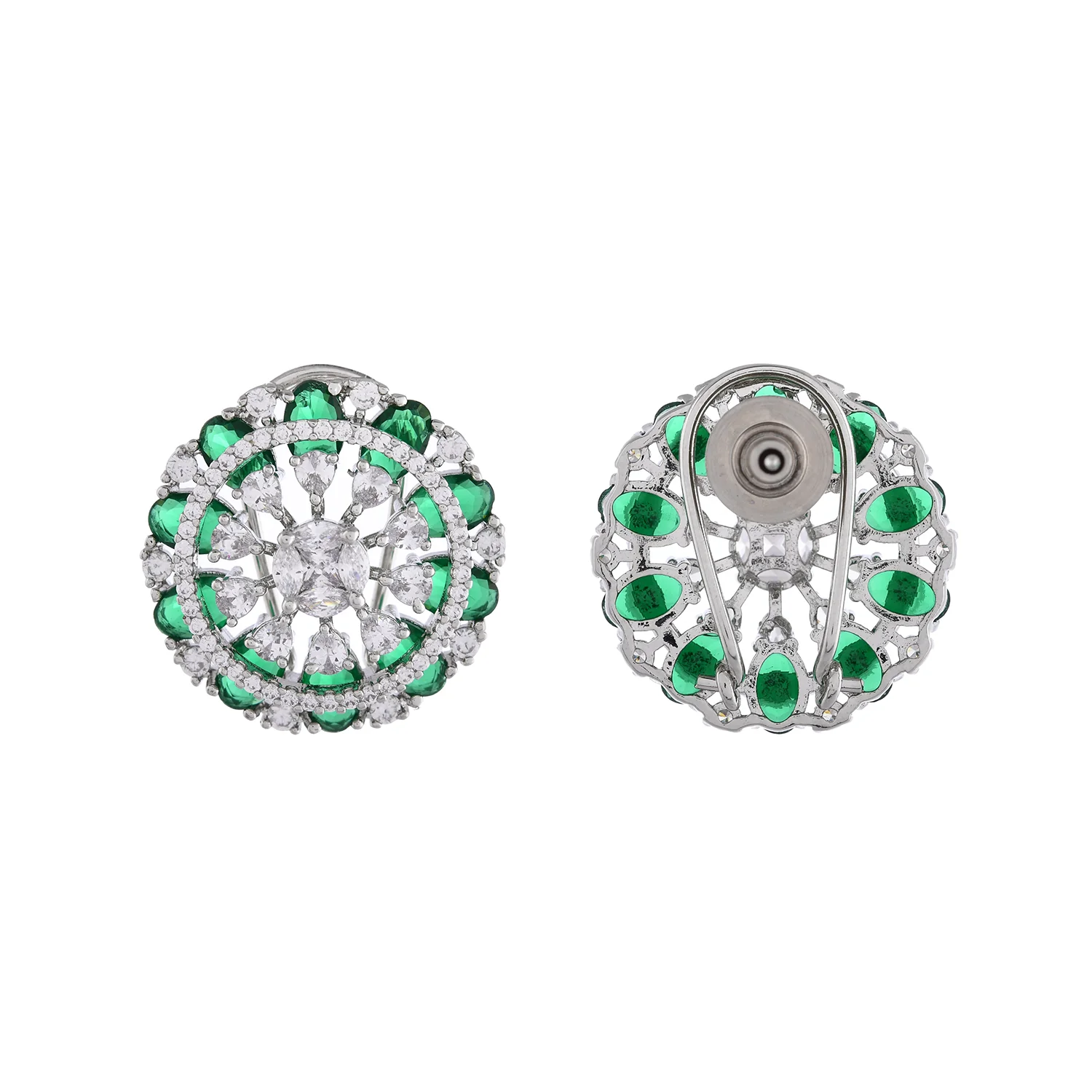 Pakeezah Regal American Diamond Earrings - Image 5