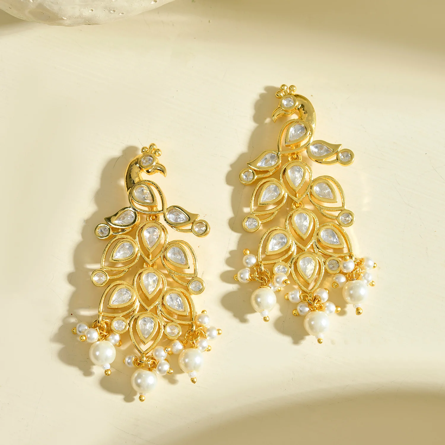 Panchhi Mayuri Statement Earrings - Image 3