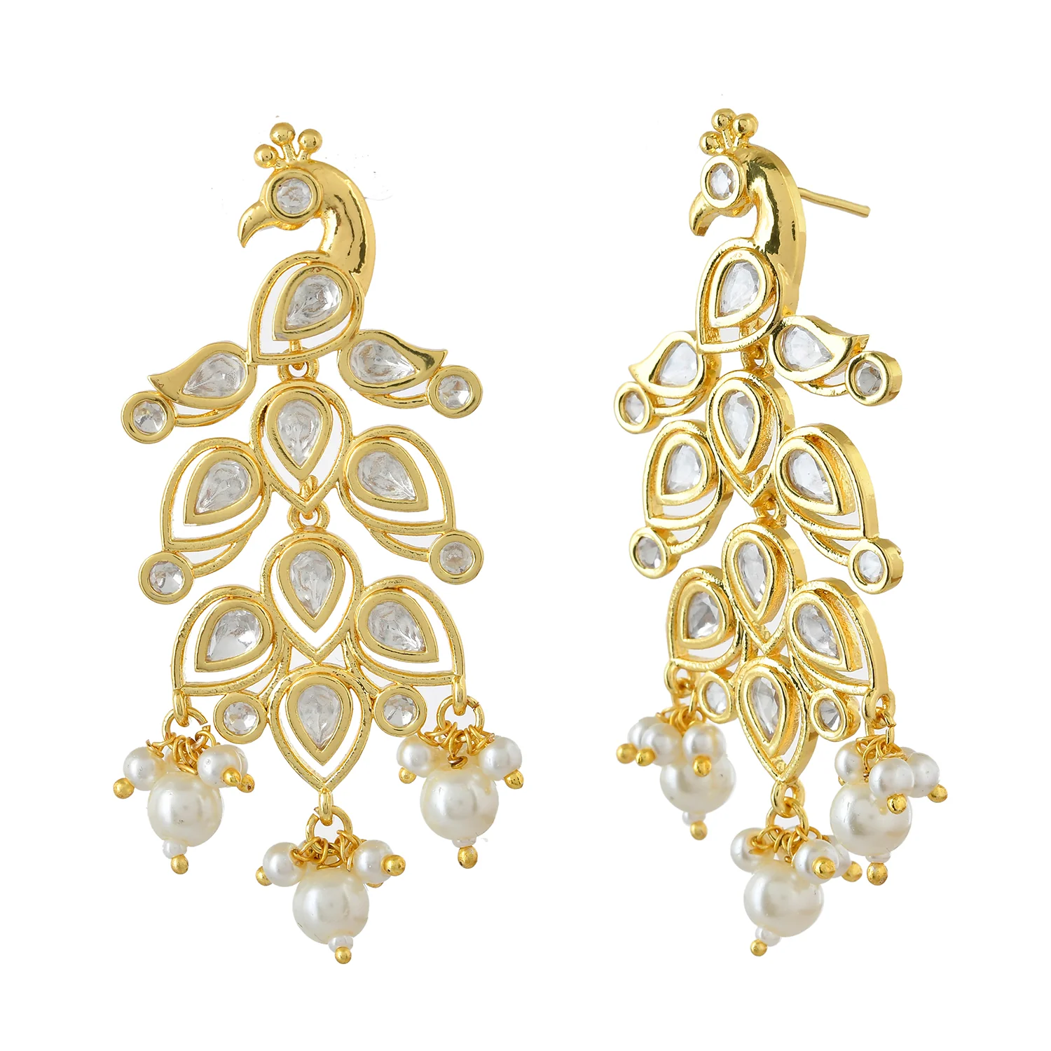 Panchhi Mayuri Statement Earrings - Image 4