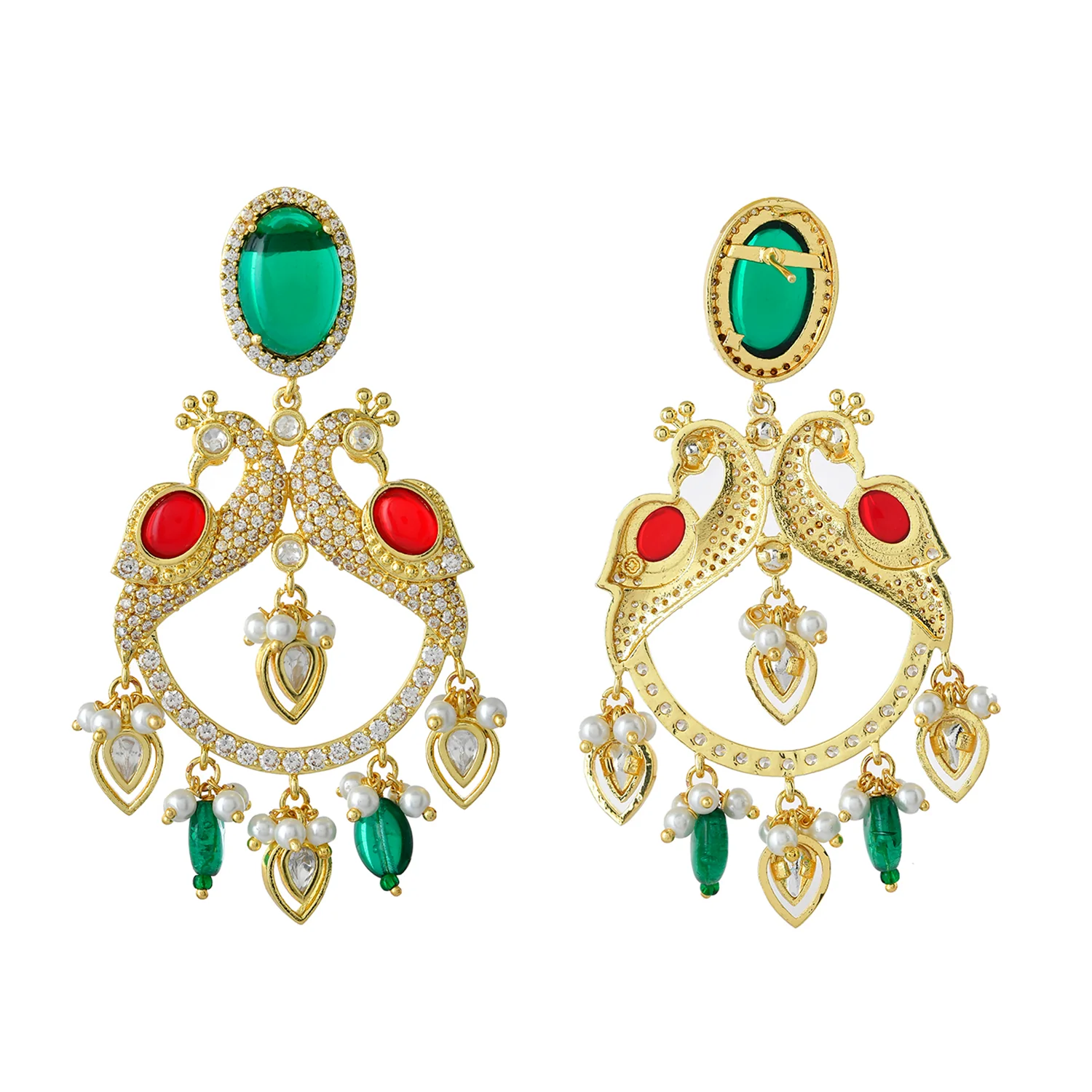 Panchhi Mayurika Chandbali Earrings - Image 5