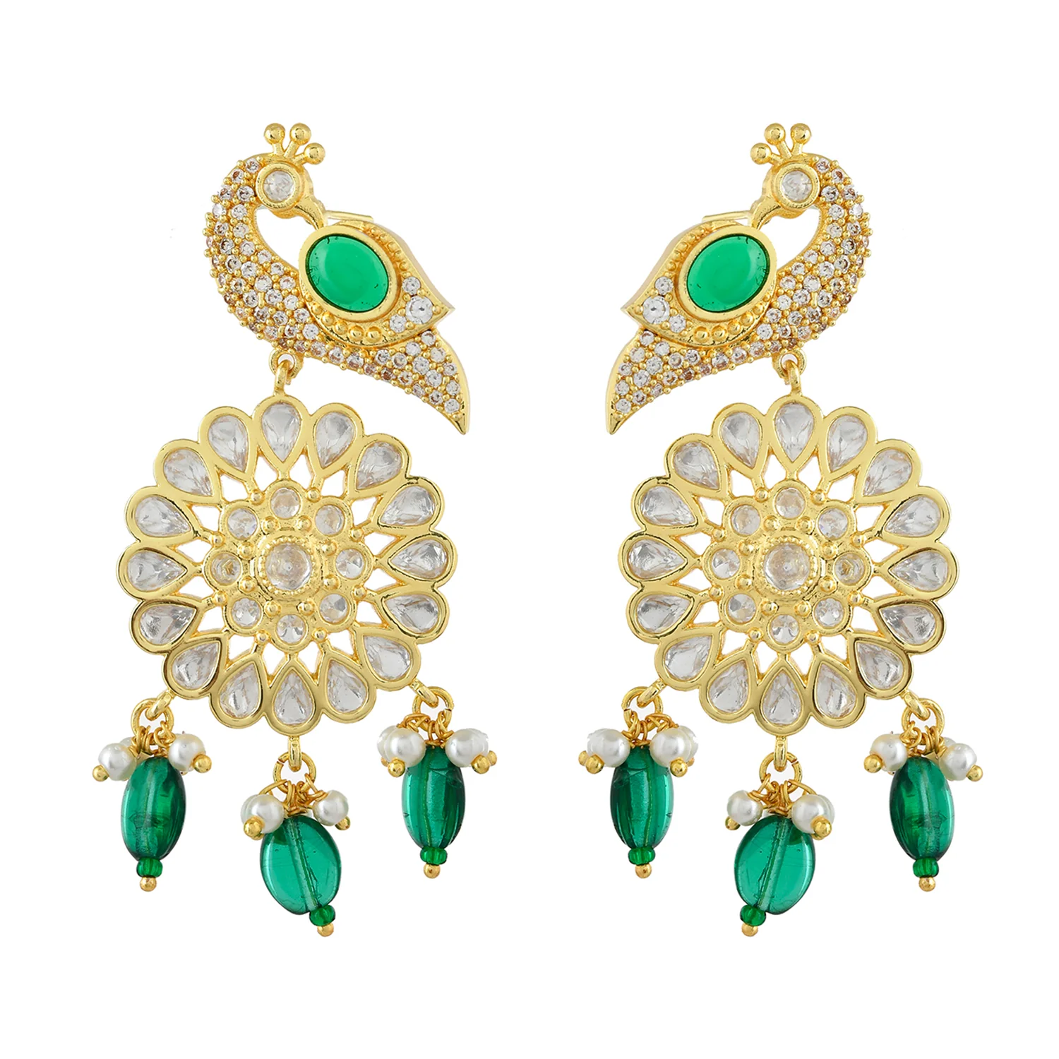 Panchhi Mayurika Dangler Earrings - Image 4