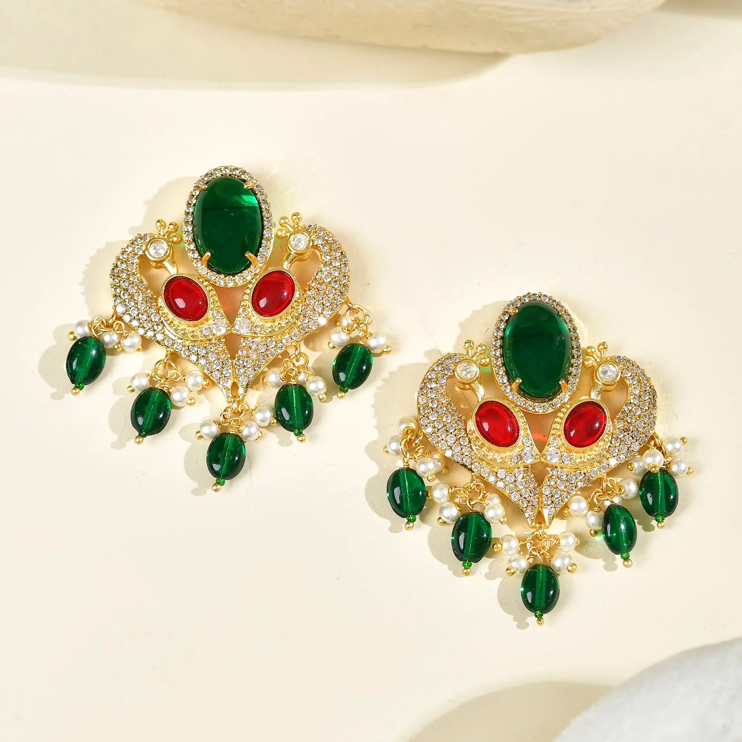 Panchhi Mayurika Statement Stud Earrings - Image 2