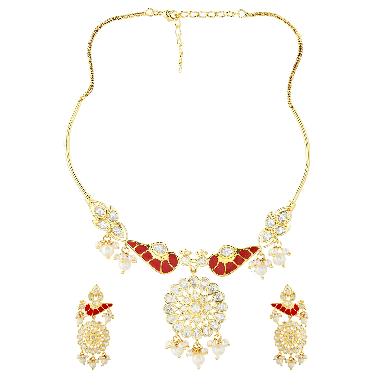 Panchhi Pariniti Hasli Necklace Set - Image 4