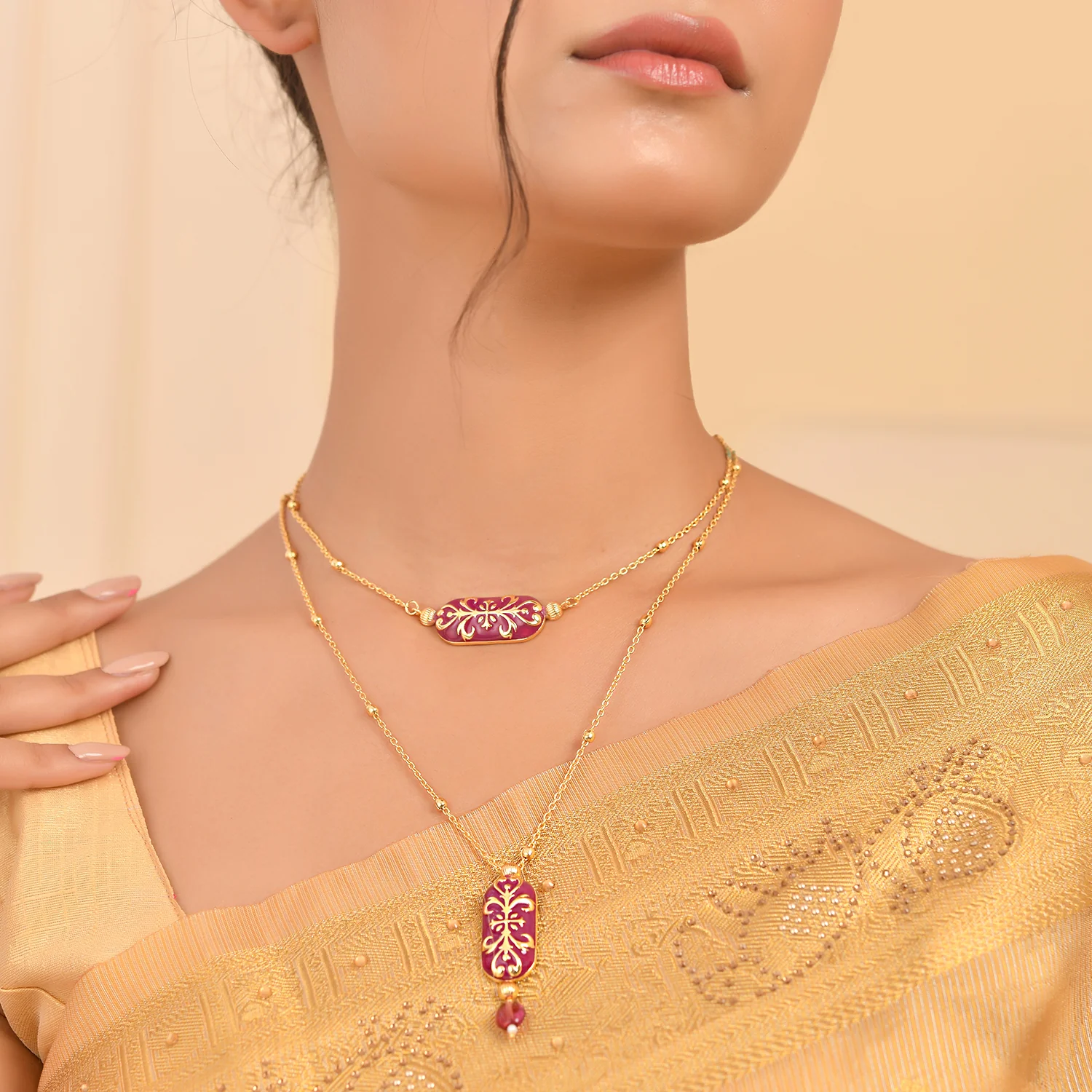 Pashmina Wajiha Layered Necklace - Image 2