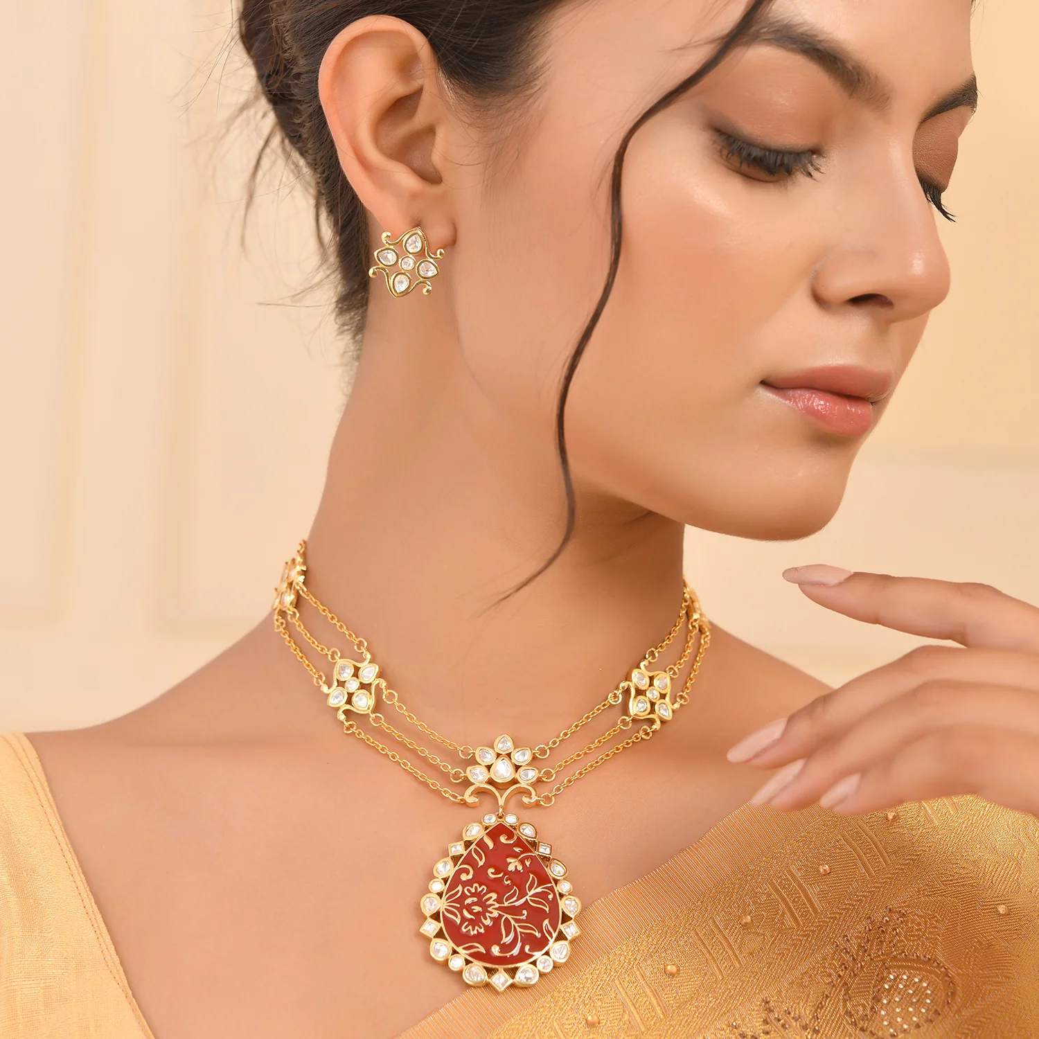 Pashmina Zeenat Necklace Set - Image 2