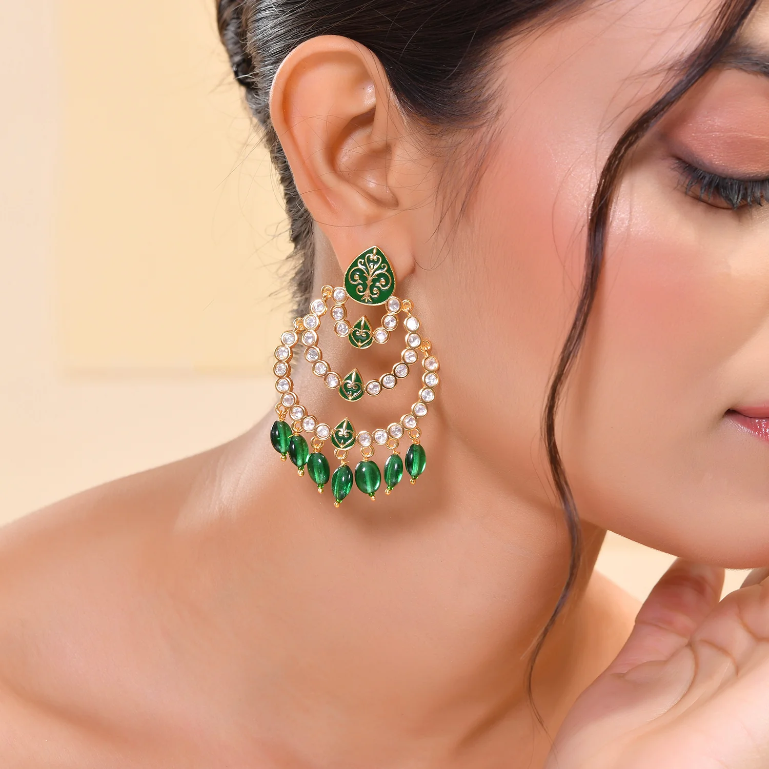 Pashmina Zohra Statement Earrings - Image 2