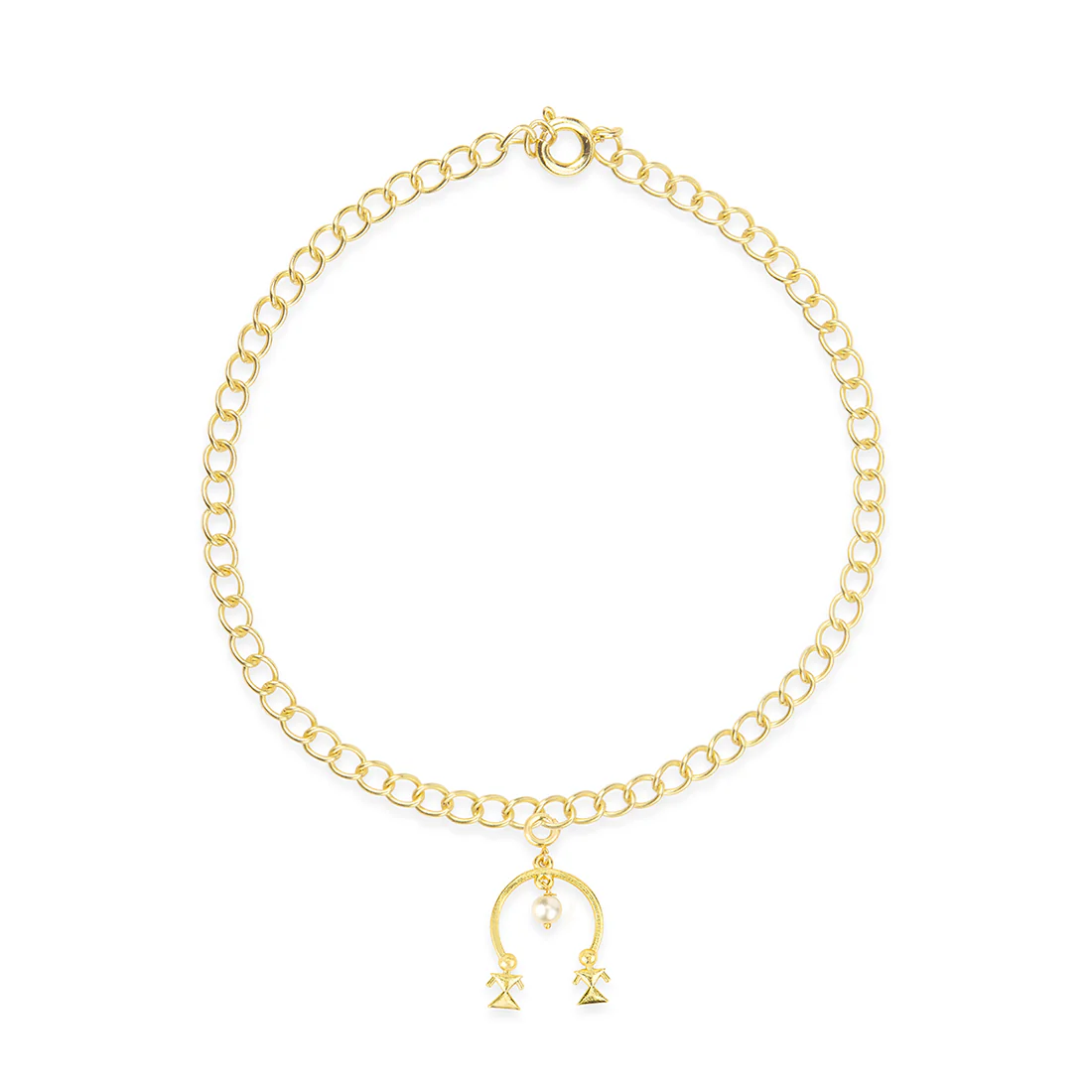 Pearl Drop Charms Pendant With Chain and Bracelets - Image 5