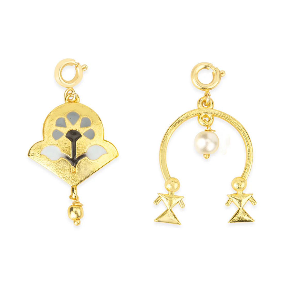 Pearl Drop Charms Pendant With Chain and Bracelets - Image 6