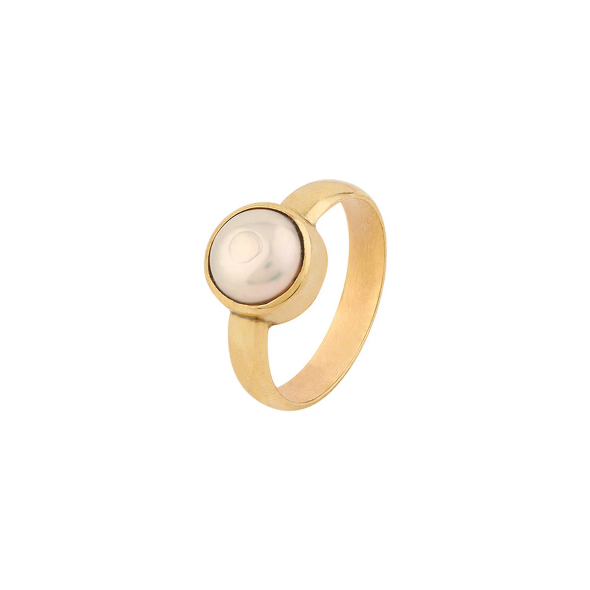 Pearl (Moti) 3.25 Ratti Ashtadhatu Rashi Ratna Ring with original Lab Test Certificate - Image 3