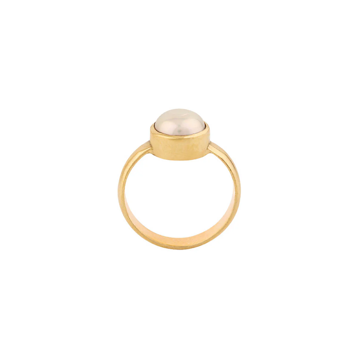 Pearl (Moti) 3.25 Ratti Ashtadhatu Rashi Ratna Ring with original Lab Test Certificate - Image 4