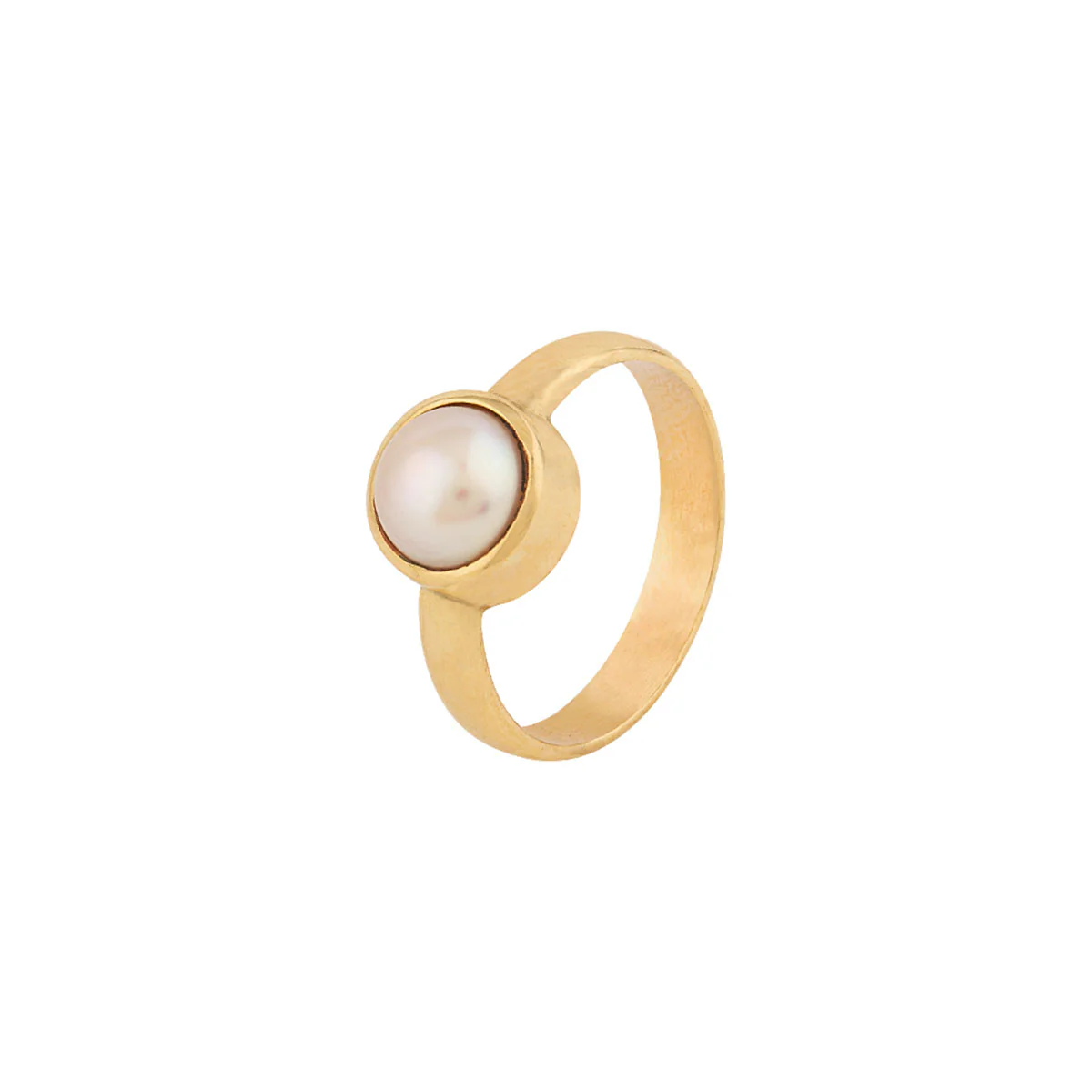 Pearl (Moti) 5.25 Ratti Ashtadhatu Rashi Ratna Ring with original Lab Test Certificate - Image 3