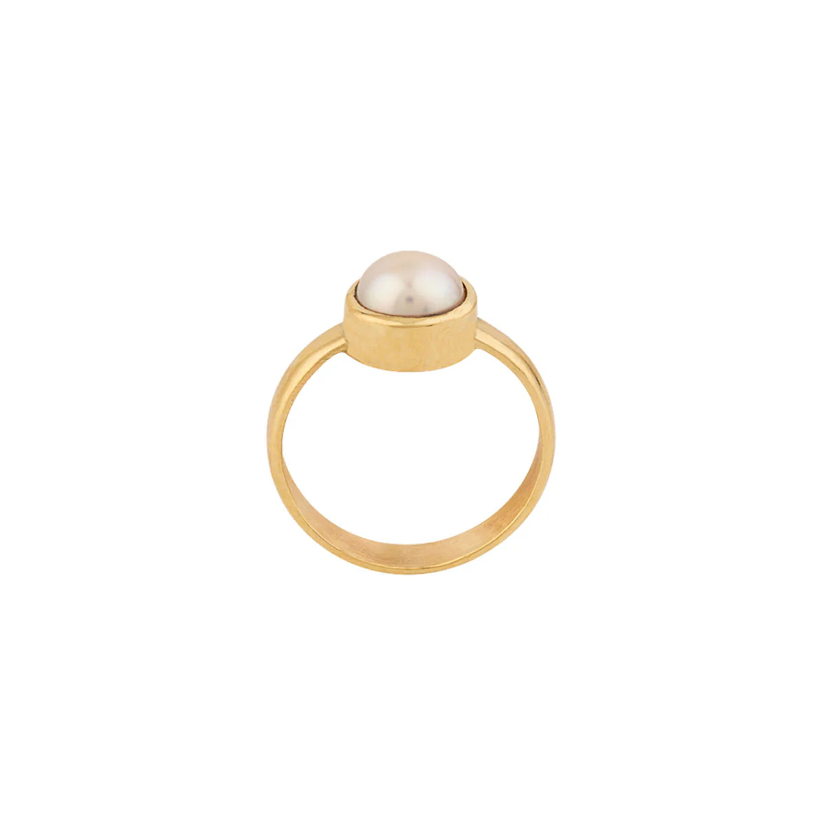 Pearl (Moti) 5.25 Ratti Ashtadhatu Rashi Ratna Ring with original Lab Test Certificate - Image 4
