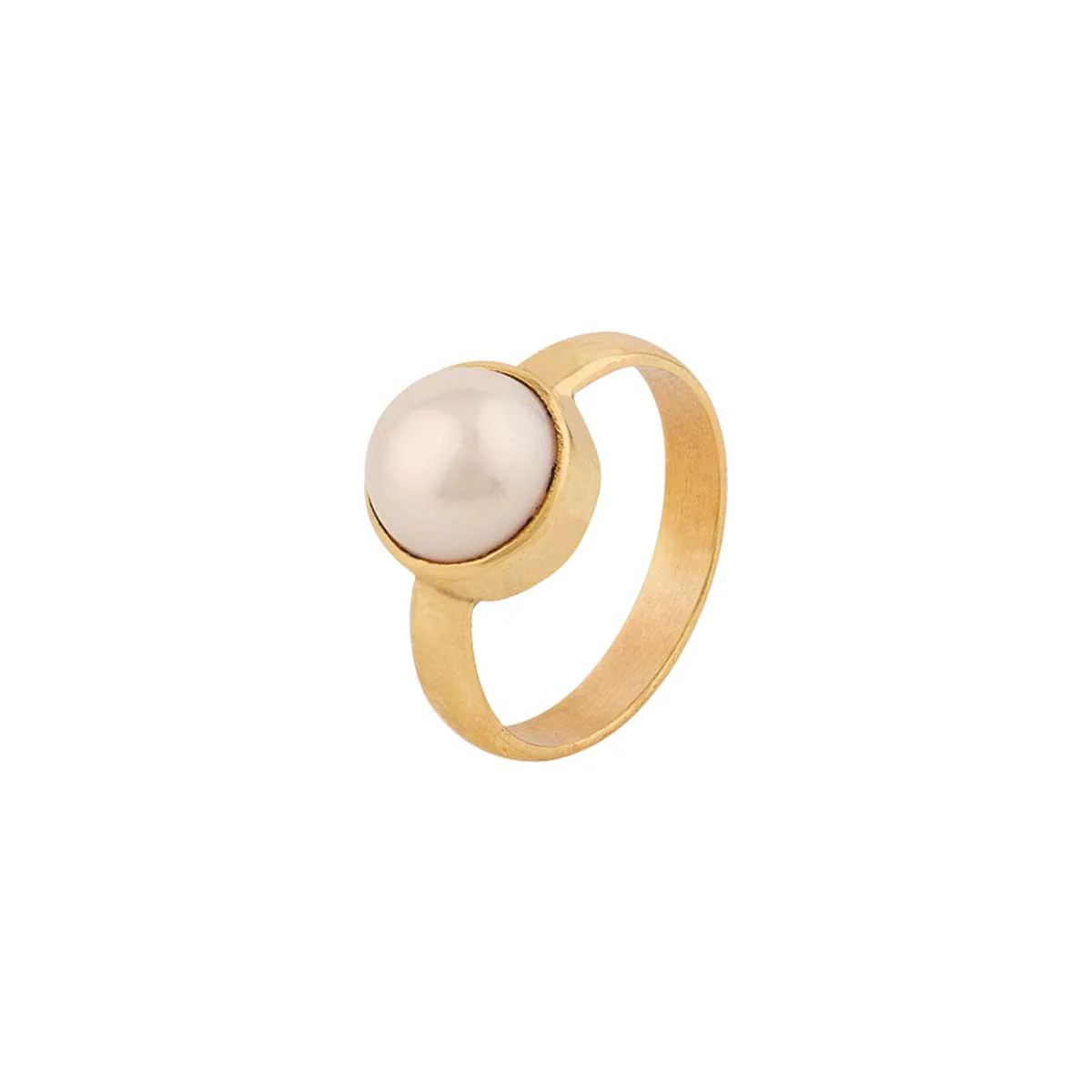 Pearl (Moti) 7.25 Ratti Ashtadhatu Rashi Ratna Ring with original Lab Test Certificate - Image 3