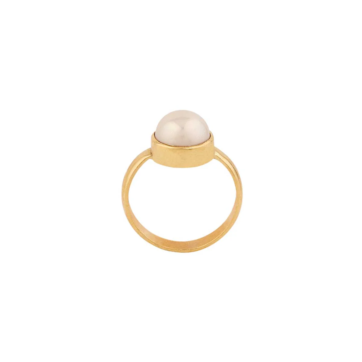 Pearl (Moti) 7.25 Ratti Ashtadhatu Rashi Ratna Ring with original Lab Test Certificate - Image 4